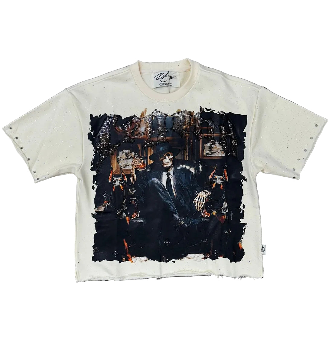  BKYS “Legend” French Terry Cropped T-Shirt front
