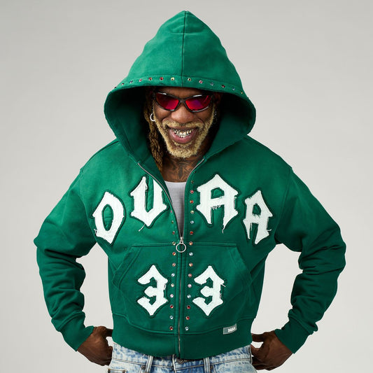 Duaa Master Green Hoodie front