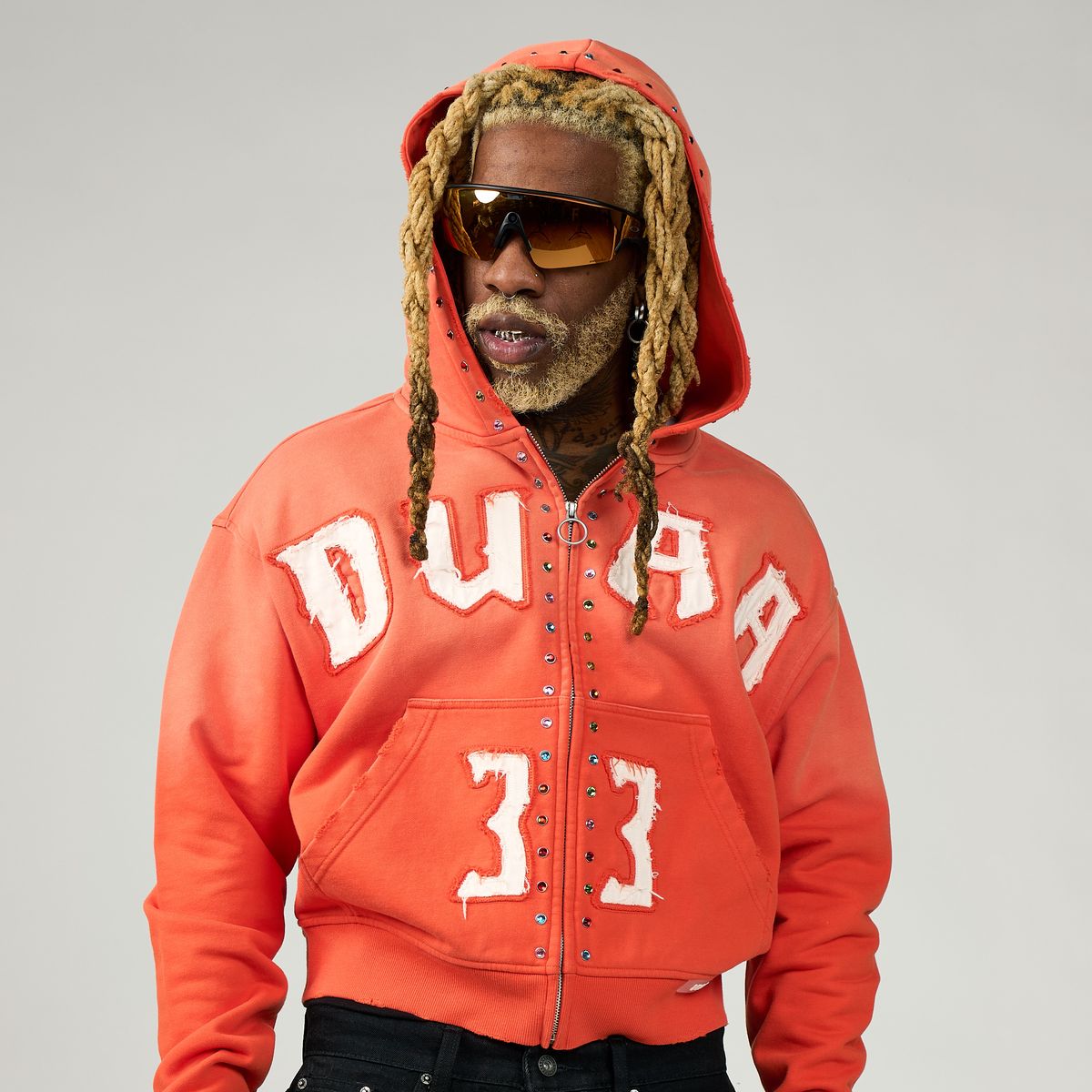 Duaa Master Orange Hoodie front