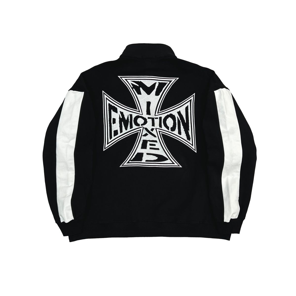 Mixed Emotion Black “Quarter” zip Jacket – epicstores