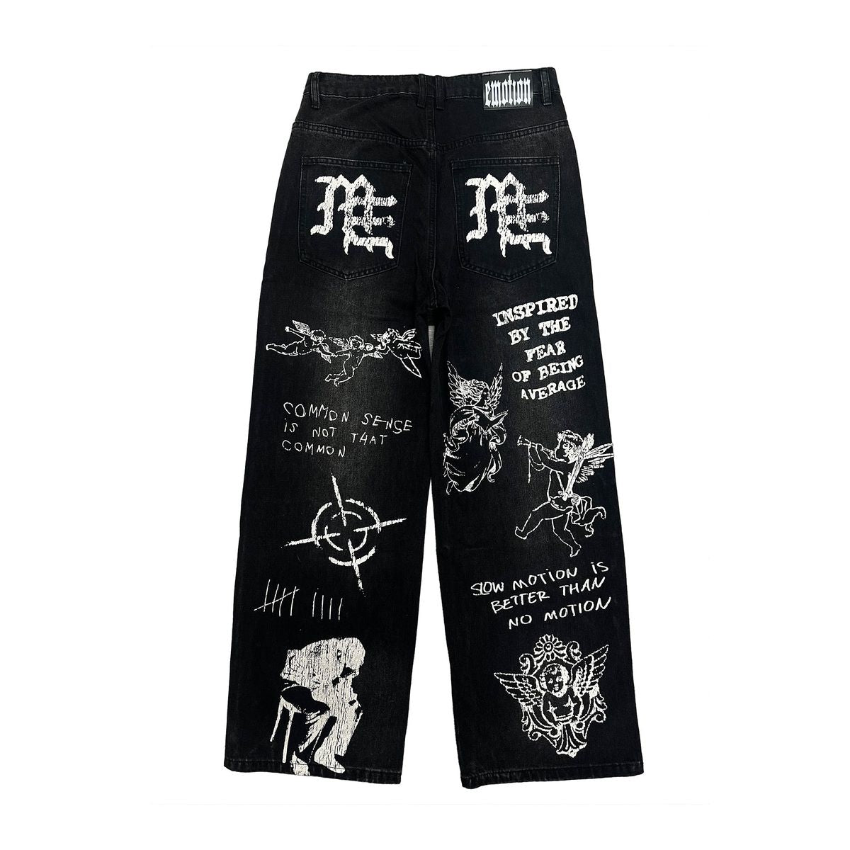 Mixed Emotion Black “Canvas” Denim