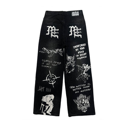 Mixed Emotion Black “Canvas” Denim
