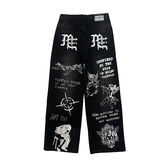 Mixed Emotion Black “Canvas” Denim