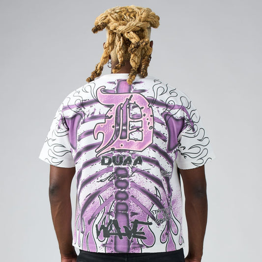 Duaa XRay T-Shirt | Skeleton Graphic Streetwear Tee back