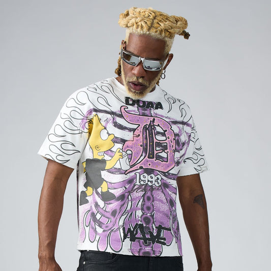 Duaa XRay T-Shirt | Skeleton Graphic Streetwear Tee front