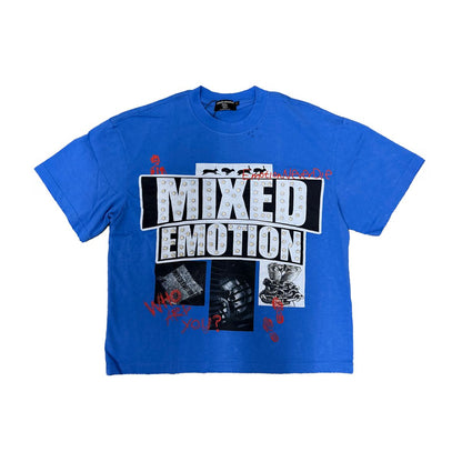 Mixed Emotion Blue “Lost Identity” Tee front
