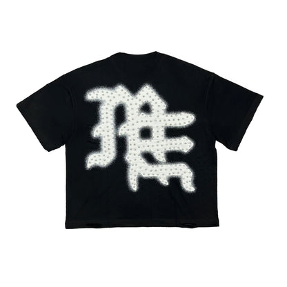 Mixed Emotion “End” Rhinestone Tee back 