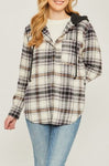 Plaid Hooded Top