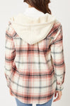 Plaid Hooded Top