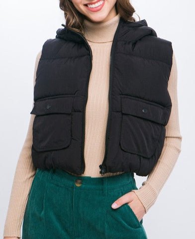 Hooded Zip Vest