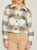 Plaid Button up Shacket