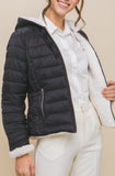 Reversible Hooded Sherpa Jacket