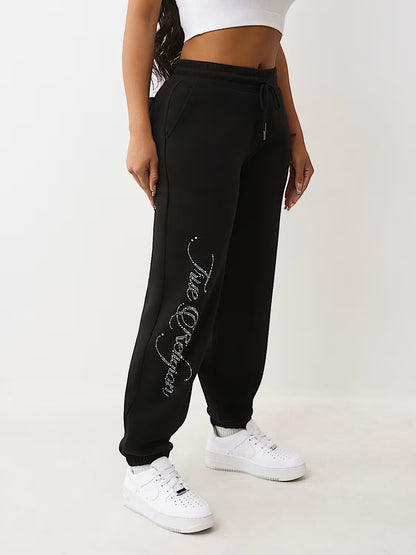 True Religion Crystal Crown Boyfriend Jogger
