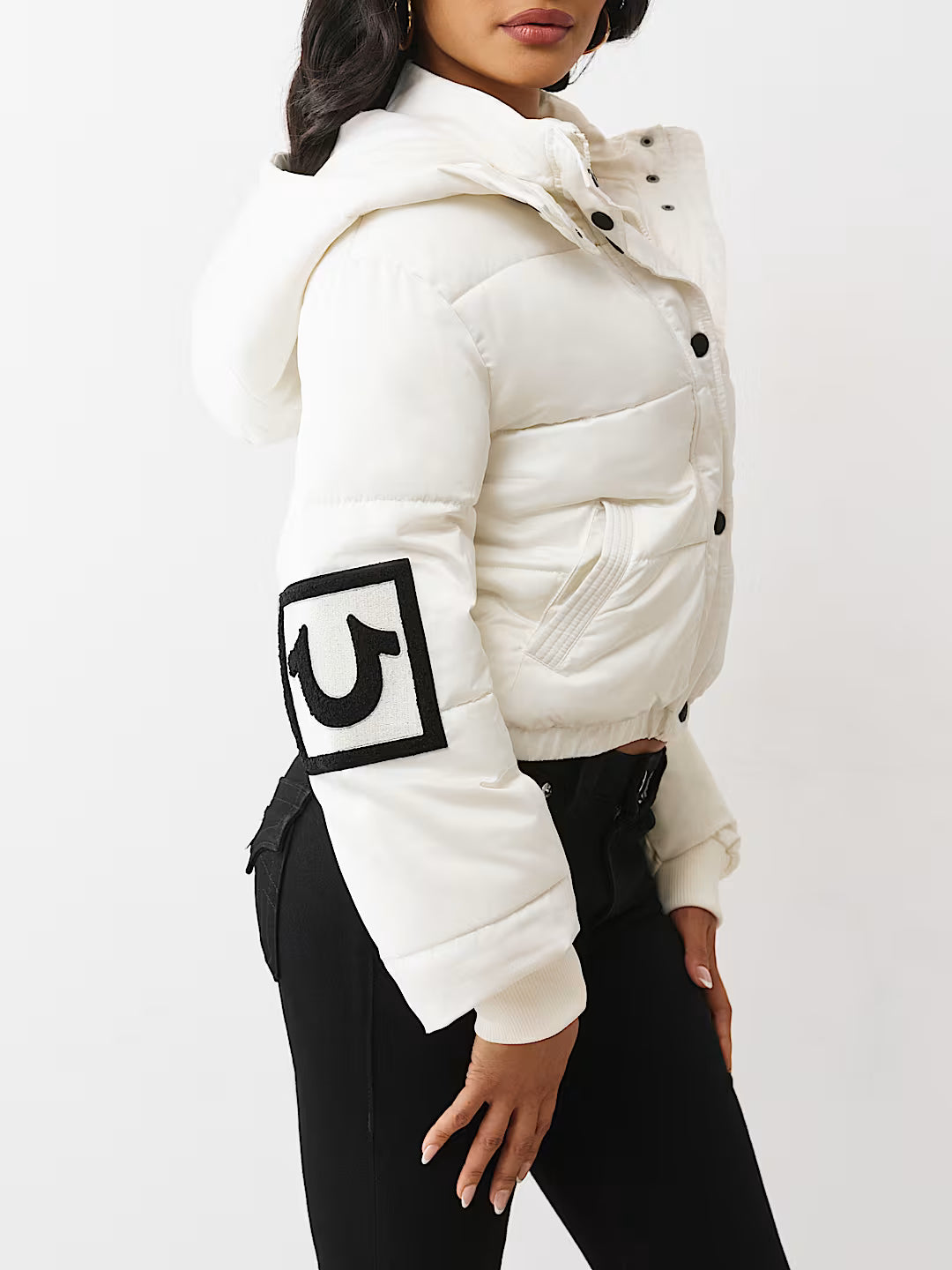 True Religion Patched Puffer Jacket