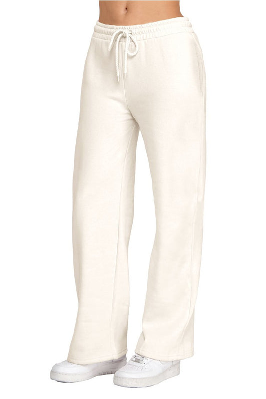 Fleece Straight Leg Mid-Rise Jogger