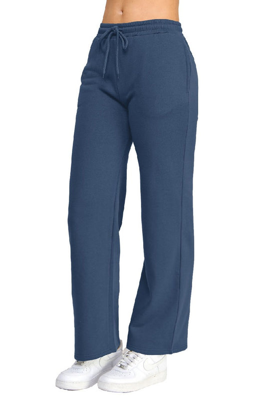 Fleece Straight Leg Mid-Rise Jogger