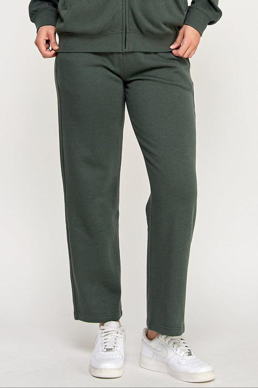 Straight Leg Fleece Sweatpants