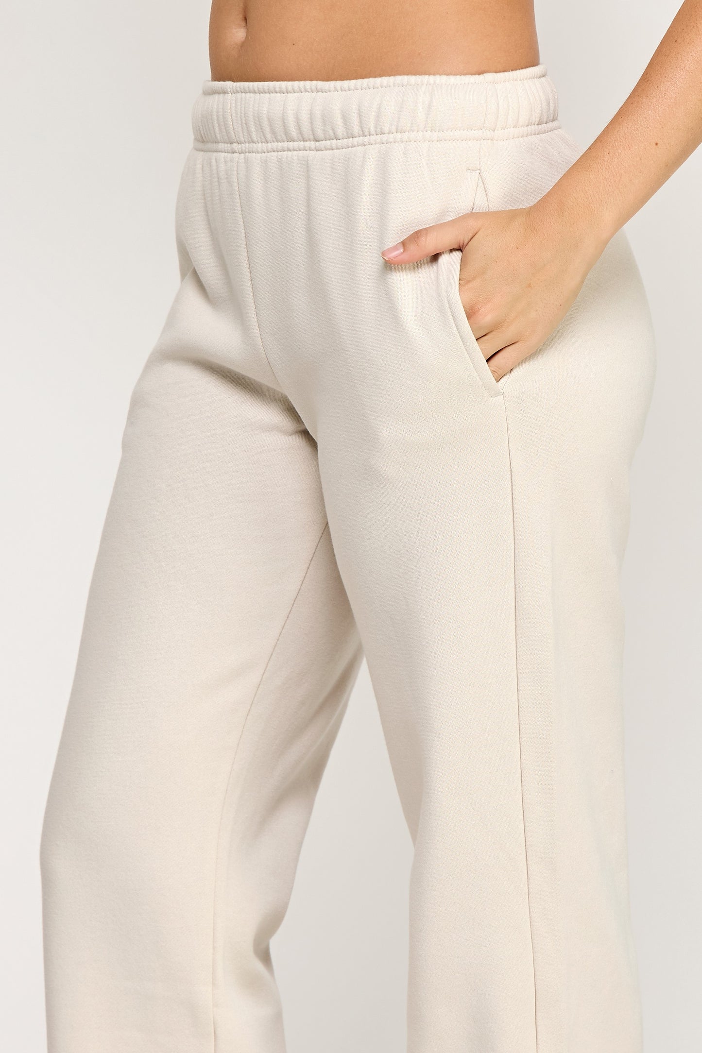 Straight Leg Fleece Sweatpants