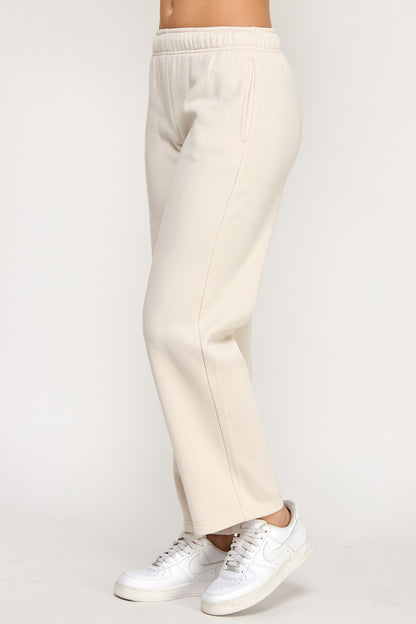 Straight Leg Fleece Sweatpants
