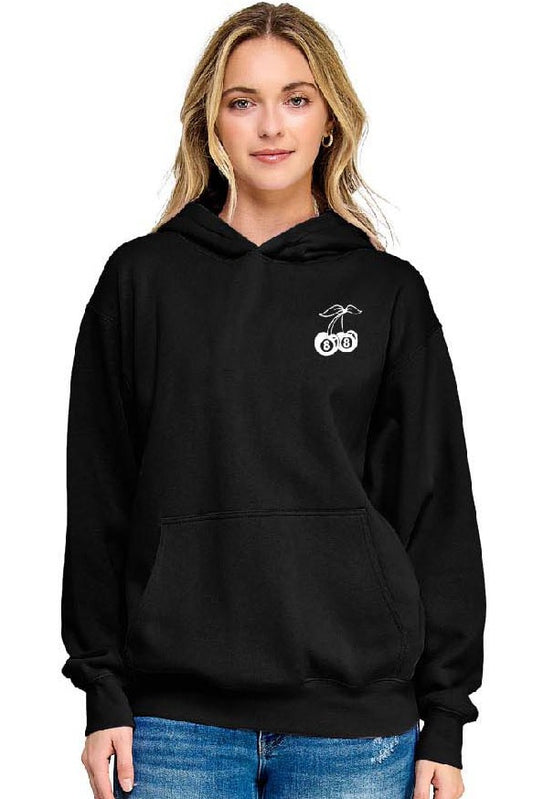 Cherry 8 Ball Embroidered Hoodie