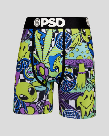 PSD Mens NBA Pickles Rick Morty Green Underwear - E21911001-GRN-L