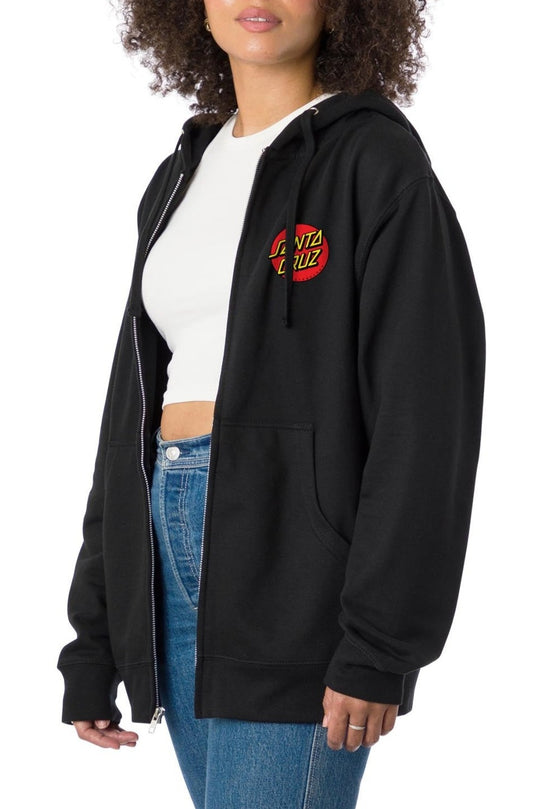 Santa Cruz Classic Dot Zip Up front view