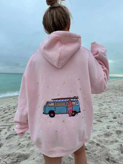 Sunkissed Coconut Embroidered Van Hoodie