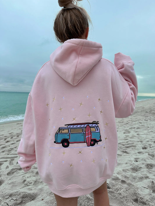 Sunkissed Coconut Embroidered Van Hoodie