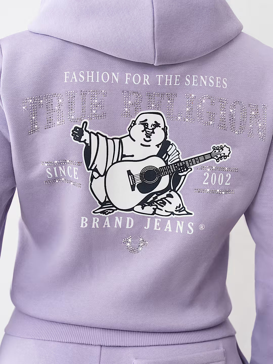 True Religion Crystal Logo Zip Hoodie