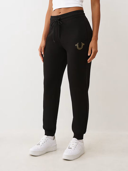 True Religion Crystal Horseshoe Jogger