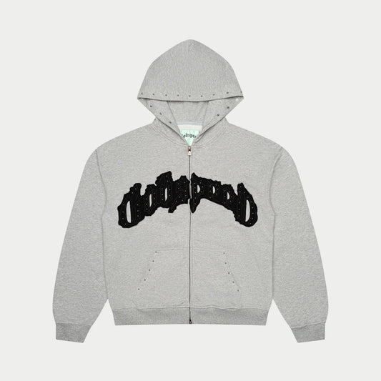 Symmetric Studded hoodie front