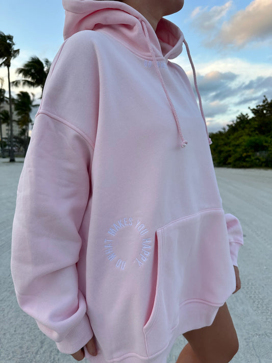 Sunkissed Coconut Do What Makes You Happy Hoodie side view