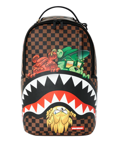 Sharks In Paris Characters Sneakin Backpack (DLXV)