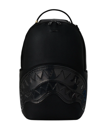 Sprayground Carbon Fibre Hardshell Indestructo Backpack – Black FRONT