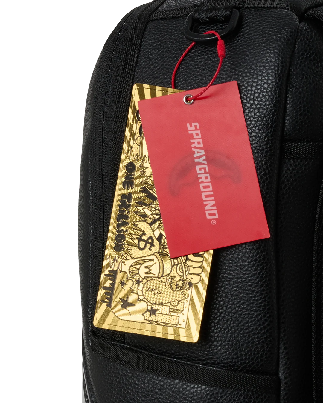 Sprayground Carbon Fibre Hardshell Indestructo Backpack – Black tag