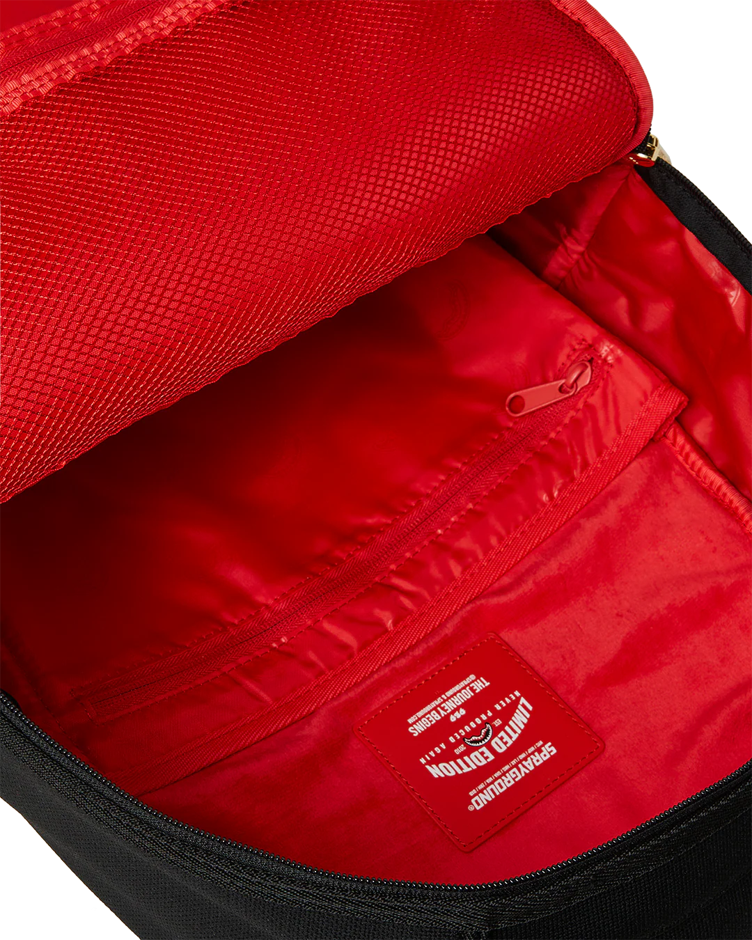 Sprayground Shark Central Aeroflex Backpack inside view