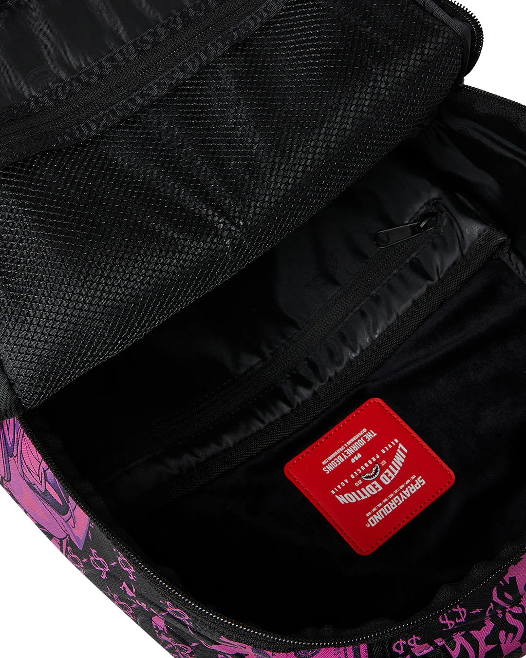 Sprayground Hot Pursuit Backpack inside view