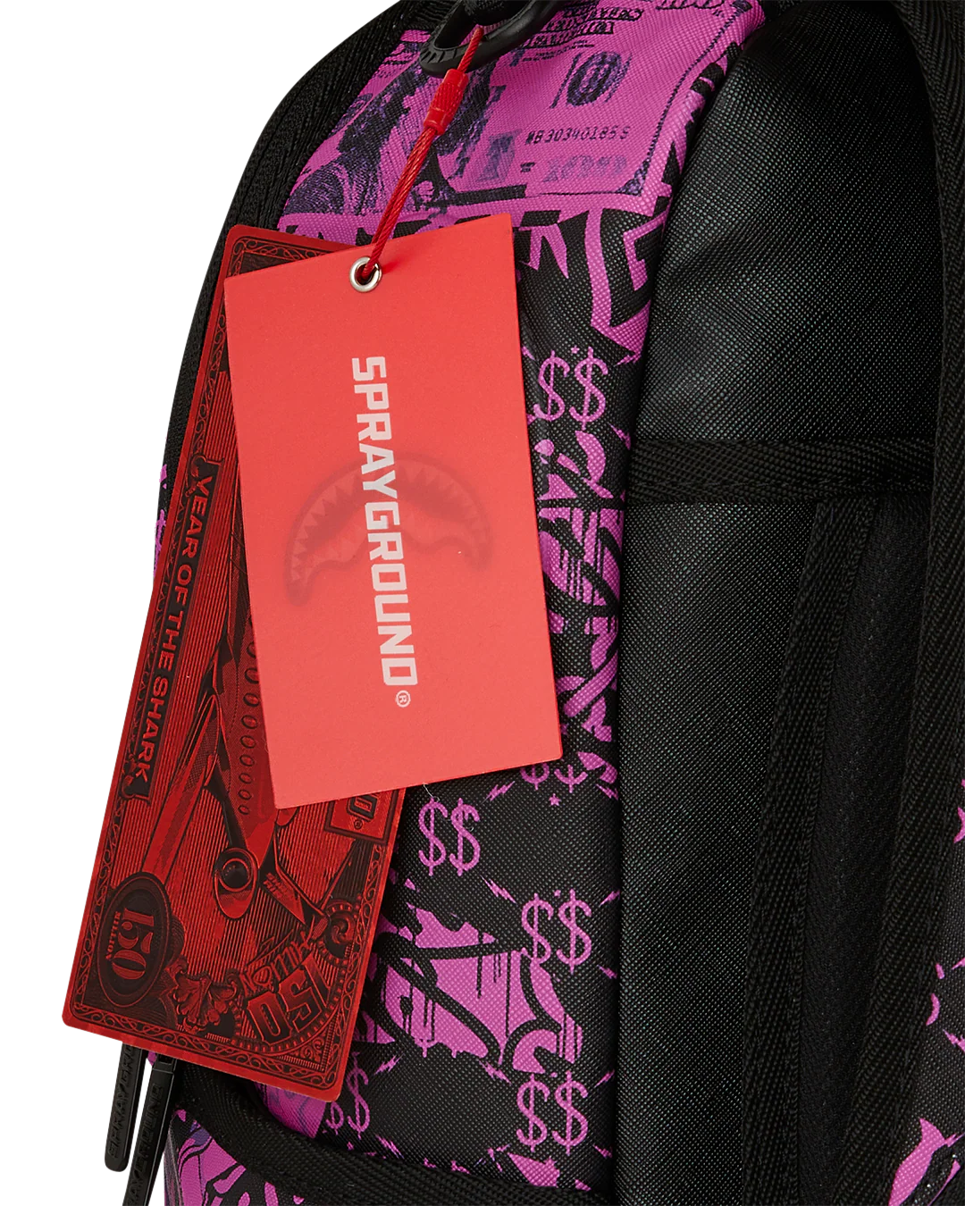 Sprayground Hot Pursuit Backpack tags