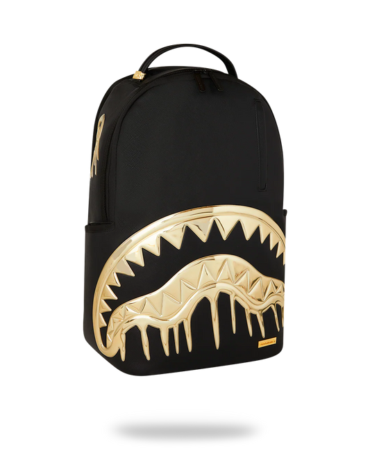 Sprayground Goldheart Shark Drip Backpack