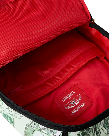 Sprayground Liquid Assets Backpack inside view