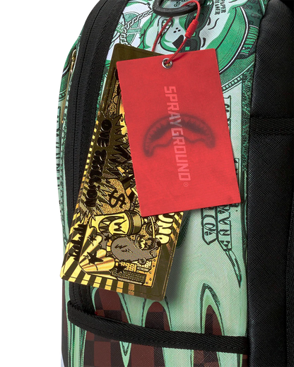 Sprayground Liquid Assets Backpack tag view