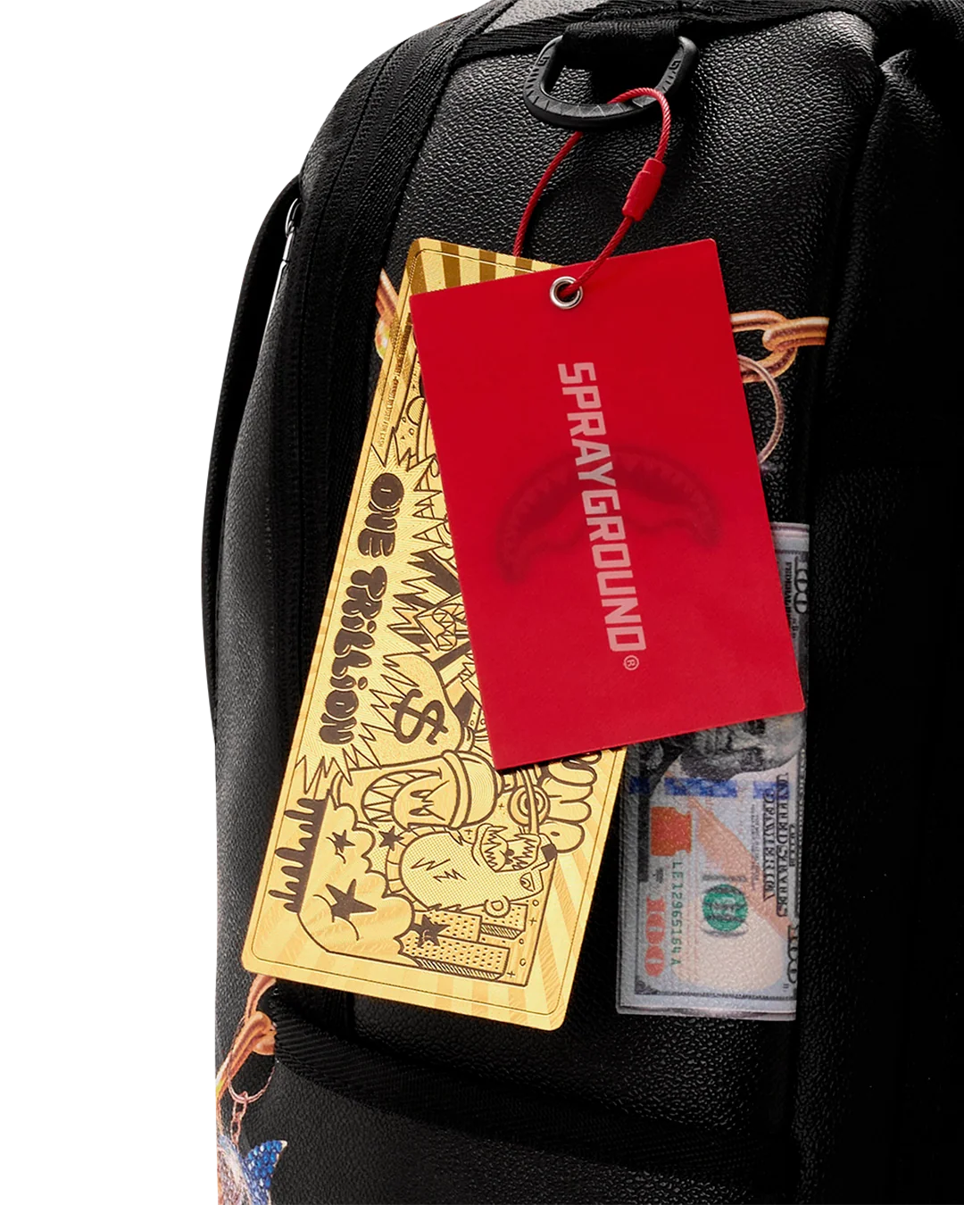 Sprayground The Mirage Backpack – Black tag