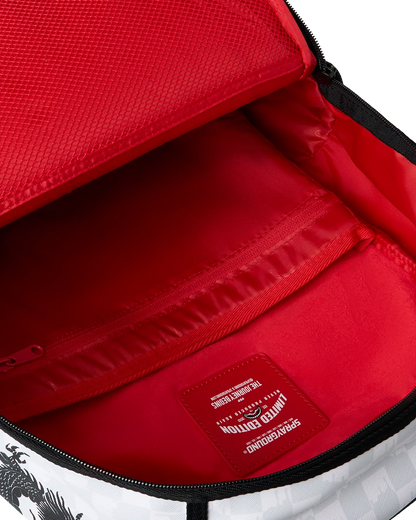 Sprayground Panda Party Shark Backpack open