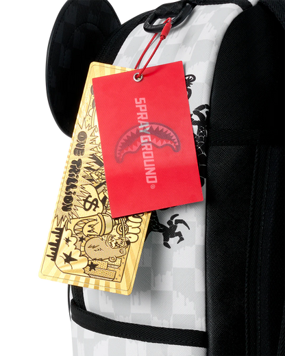 Sprayground Panda Party Shark Backpack tag