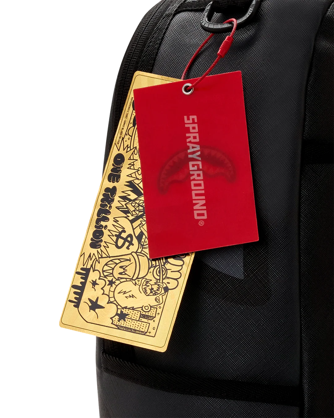 Sprayground Shark Slash Backpack tag