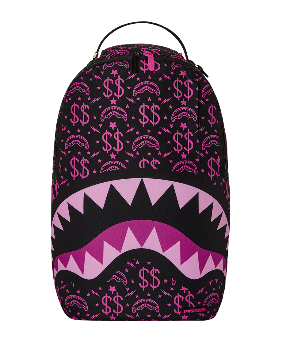 Sprayground Money Maker Shark Paper Backpack front