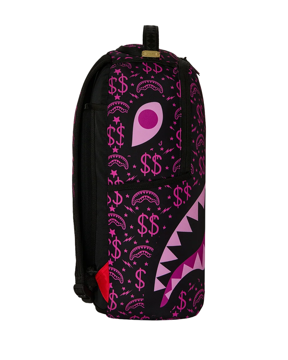 Sprayground Money Maker Shark Paper Backpack side