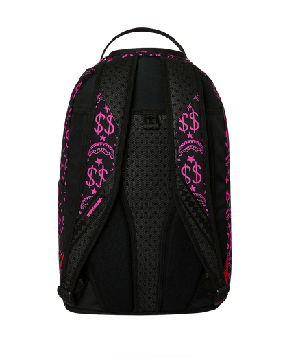 Sprayground Money Maker Shark Paper Backpack back