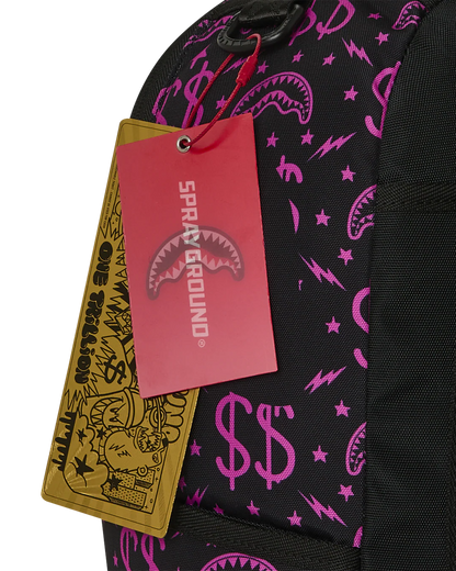 Sprayground Money Maker Shark Paper Backpack tags