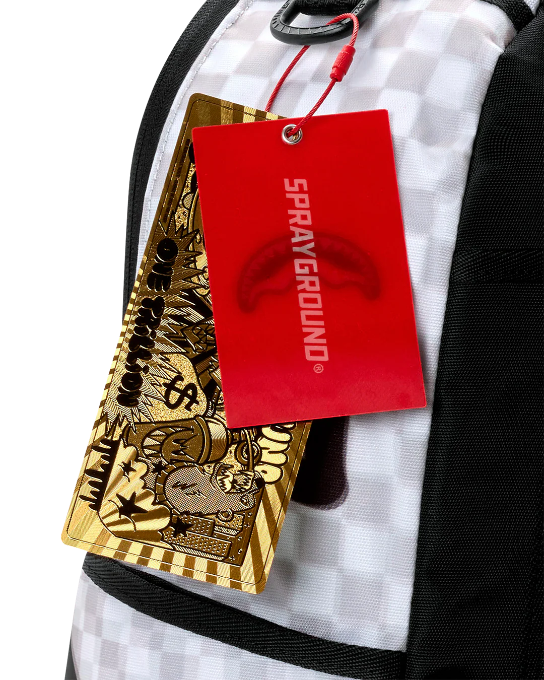 Sprayground Spectral Shadow Backpack tags